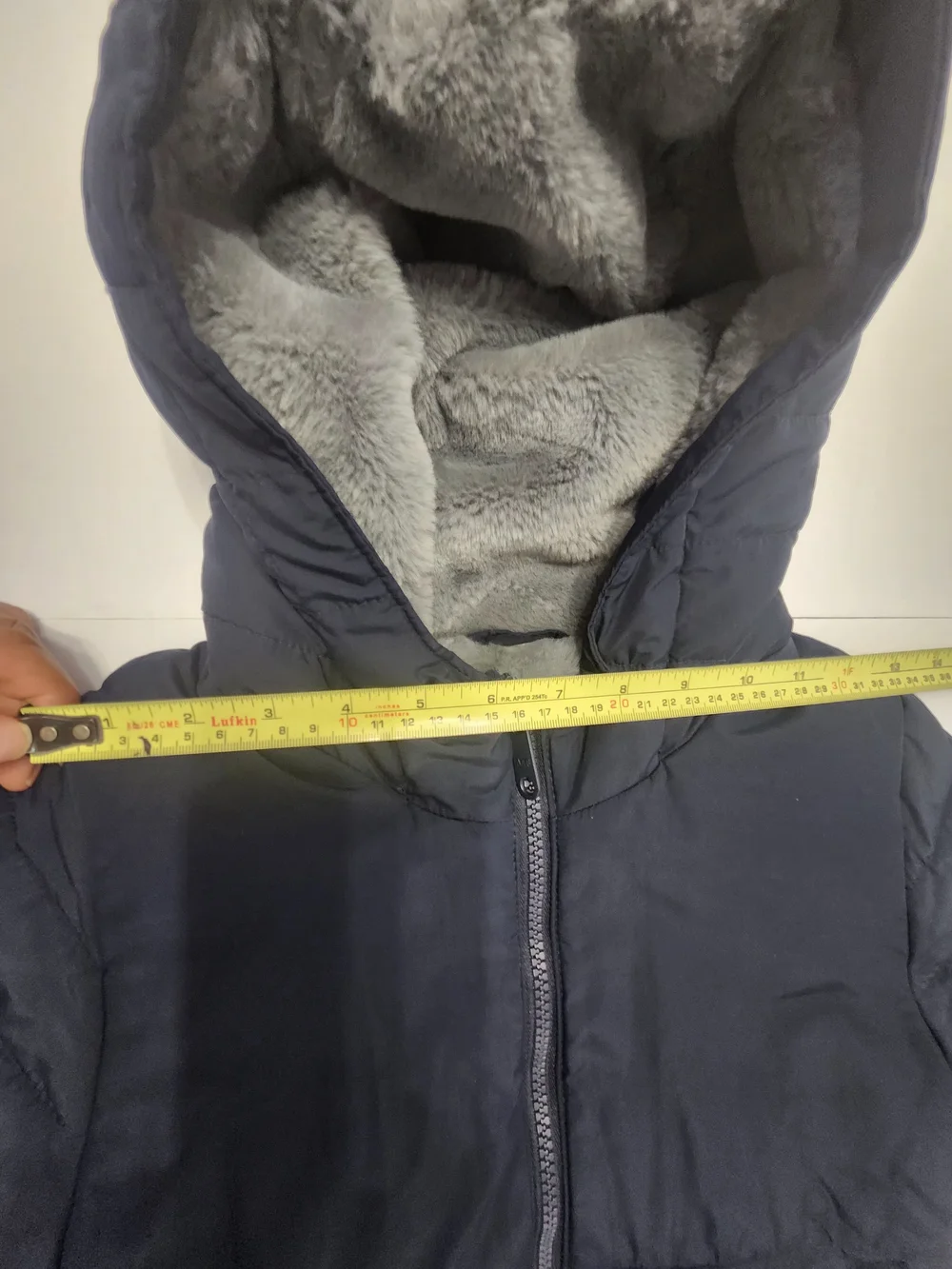 abercrombie kids Navy Hooded Puffer Jacket Size 5/6